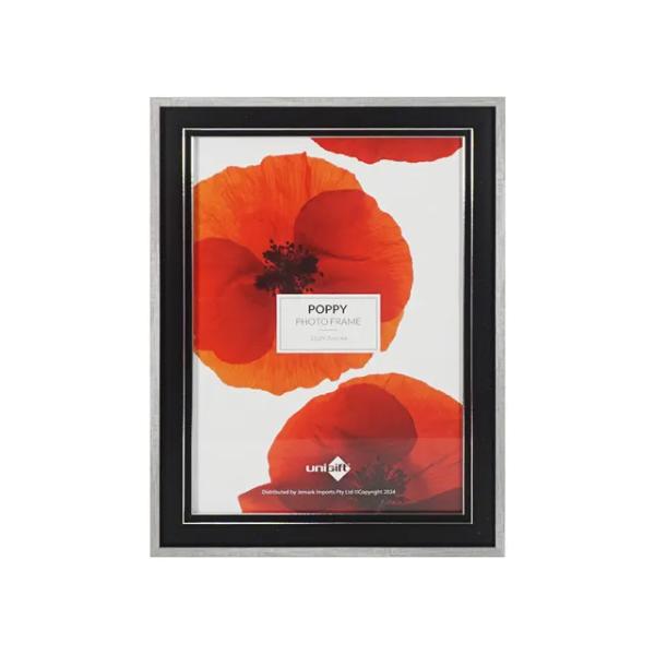 Black & Grey Poppy A4 Frame - 21cm x 29.7cm