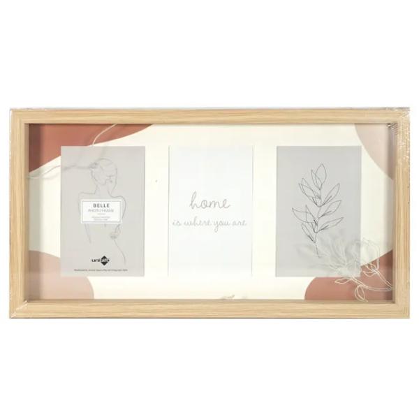 Natural Belle 3 Collage Frame - 10cm x 15cm