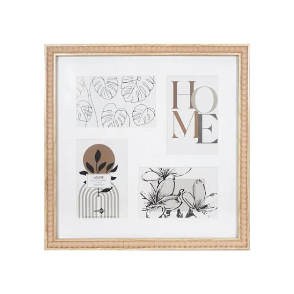 Natural Louise 4 Collage Frame - 33cm x 33cm