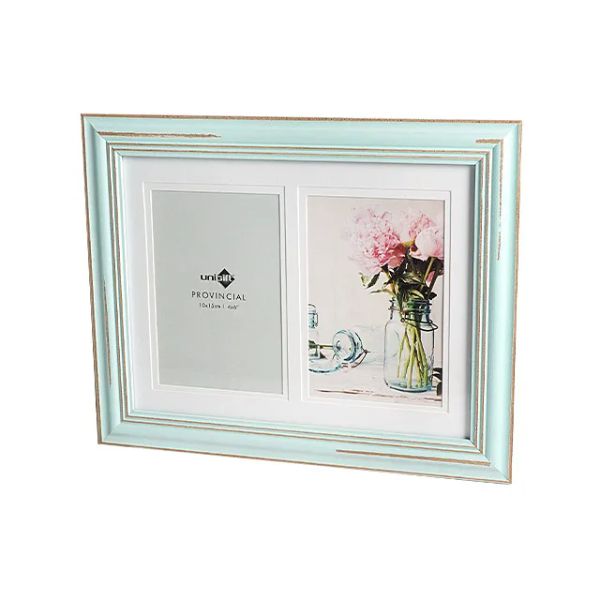 Blue Provincial Wood & Glass Photo Frame - 26cm x 20cm