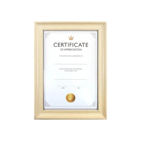Natural Juliet A4 Certificate Frame - 210cm x 297cm