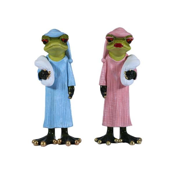 Sleepy Marble Frog In Pyjamas - 17cm