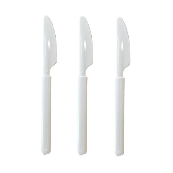 20 Pack Solid White Ultra HD Reusable Knife - 19cm