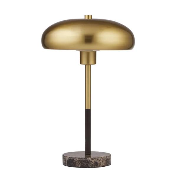 Gold Franklin Metal Marble Lamp - 25cm x 40cm