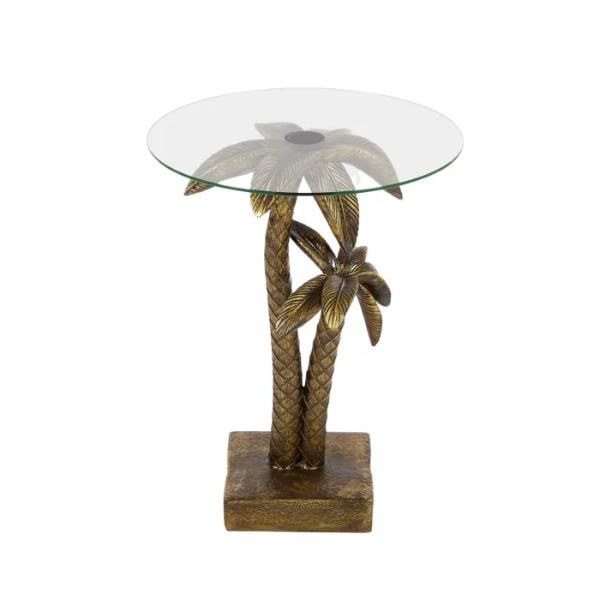 Gold Antigua Side Table - 40cm x 50cm
