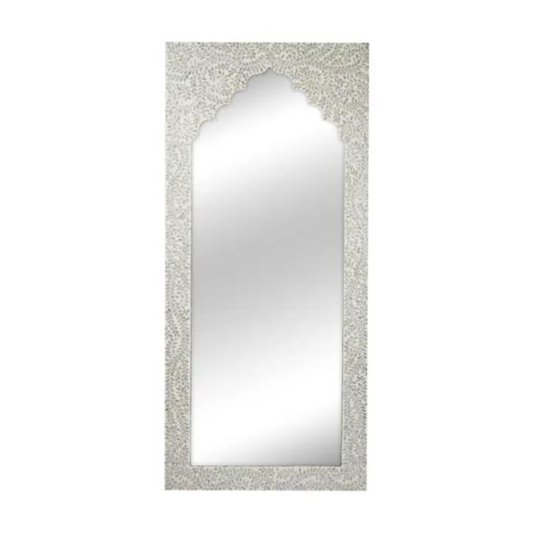 Natural Silver Gigi Inlay Floor Mirror - 80cm x 180cm
