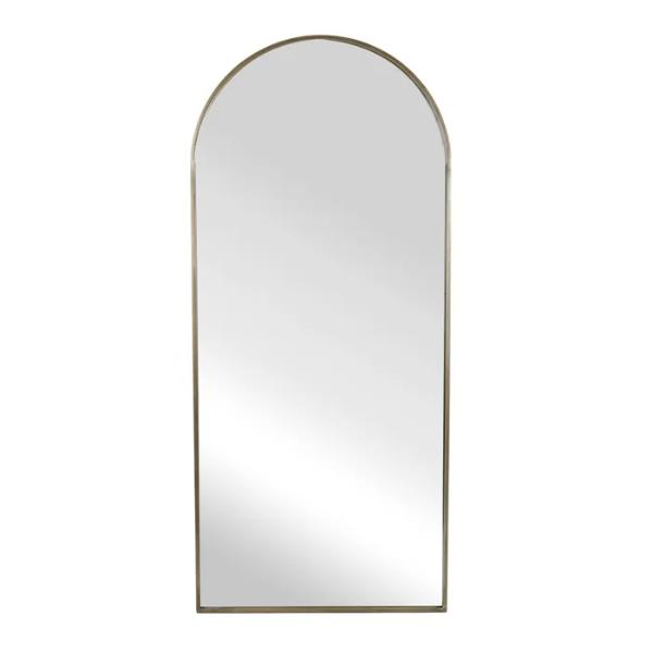 Gold Arch Metal Floor Mirror - 80cm x 180cm