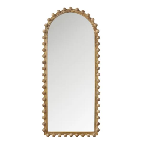 Natural Odeon Wood Floor Mirror - 80cm x 180cm