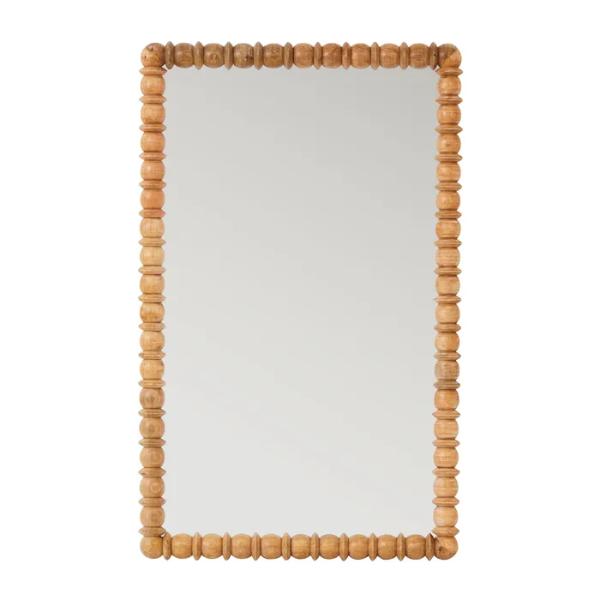 Lando Rectangle Natural Wood Mirror - 80cm x 130cm