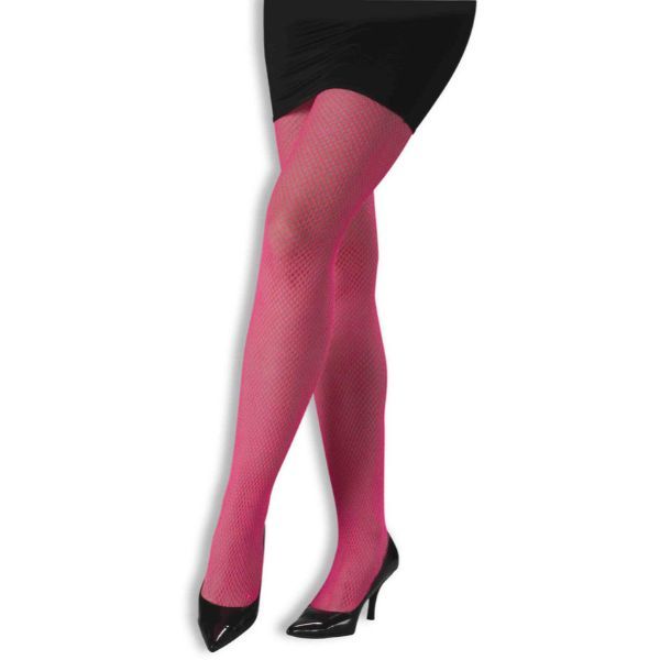 FISHNET PANTYHOSE-NEON PINK