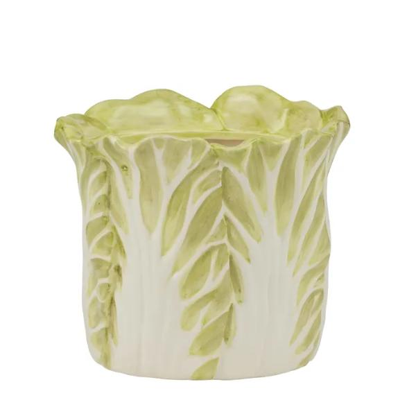 Green Oleracea Ceramic Pot - 17.5cm x 15.5cm