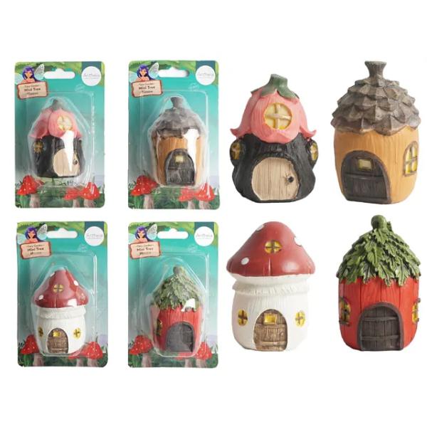 Fairy Garden Mini Tree House - 5.7cm x 5.7cm x 7.4cm