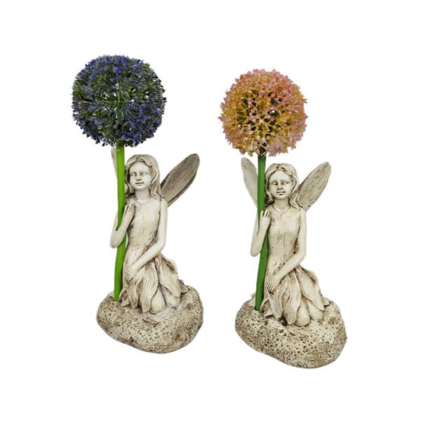 Garden Angel With Solar Light - 25cm