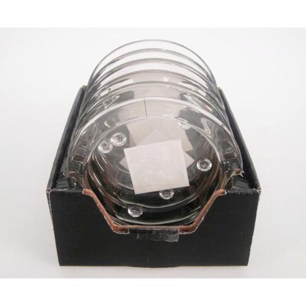 Round Clear Glass Candle Plate - 11cm
