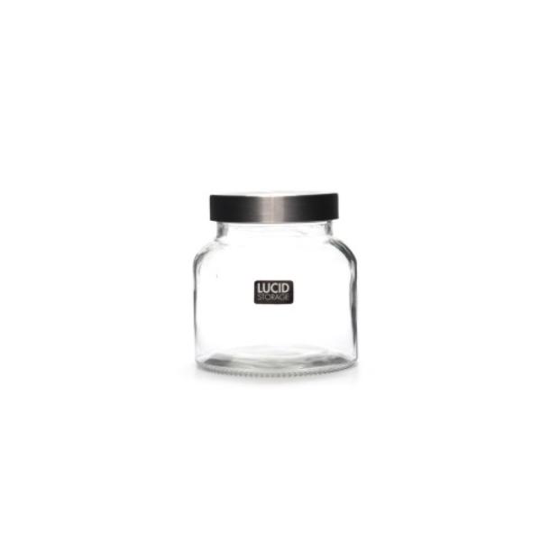 Glass Jar With Silver Lid - 650ml