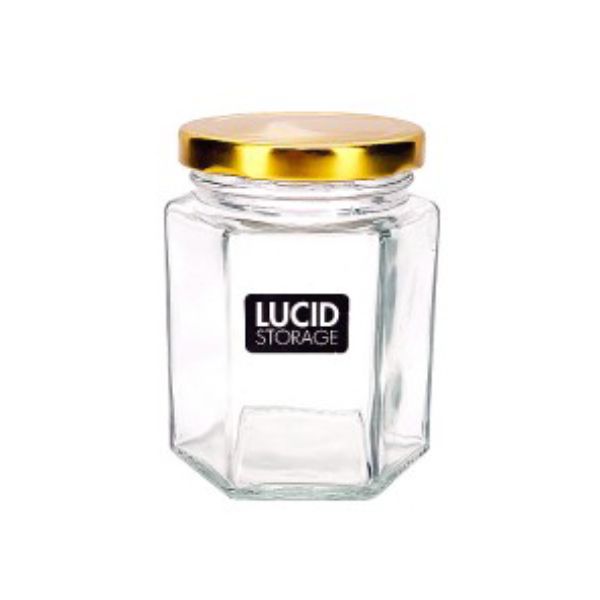 Gold Lid Glass Jar - 250ml