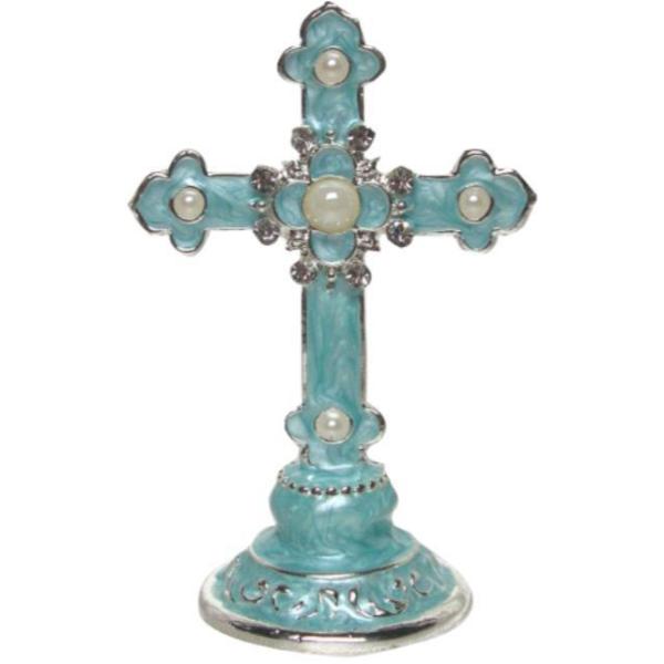 Blue Pearl Standing Cross