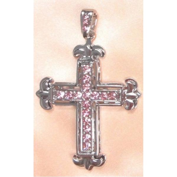 Pink Charm Cross Pendant