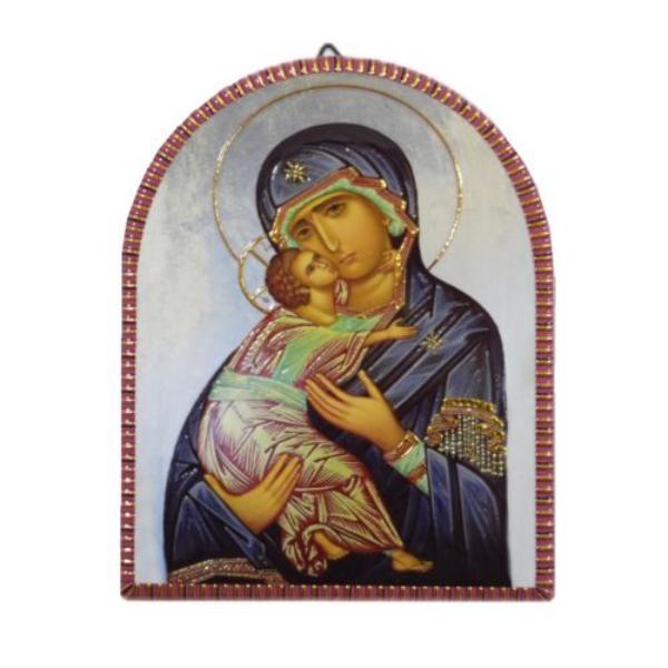 Semi Circular Top Shape Religious Ceramic Stand - 11.5cm x 14.5cm