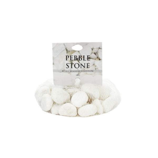 White Pebble Marble Stone - 1kg