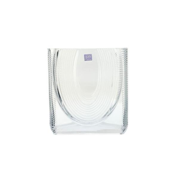 Flat Glass Vase - 9.5cm x 23cm