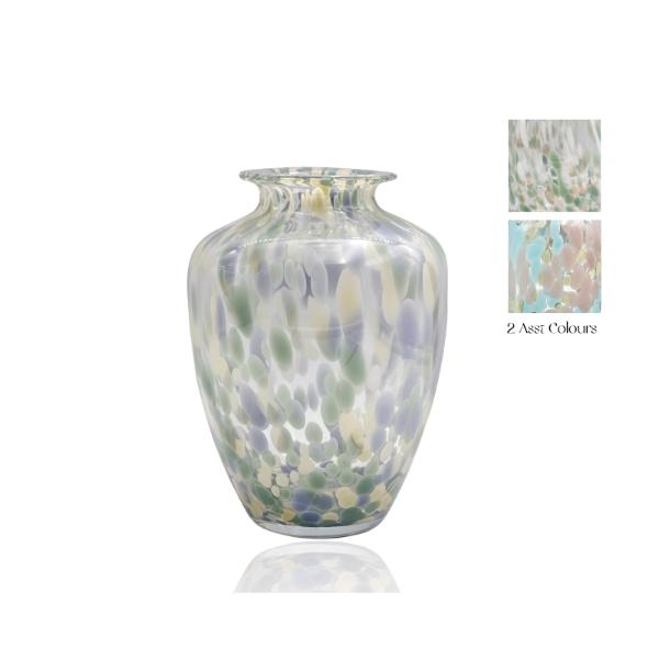 Speckled Glass Vase - 19cm x 25cm