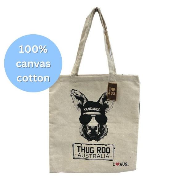 Kangaroo Canvas Shopping Bag