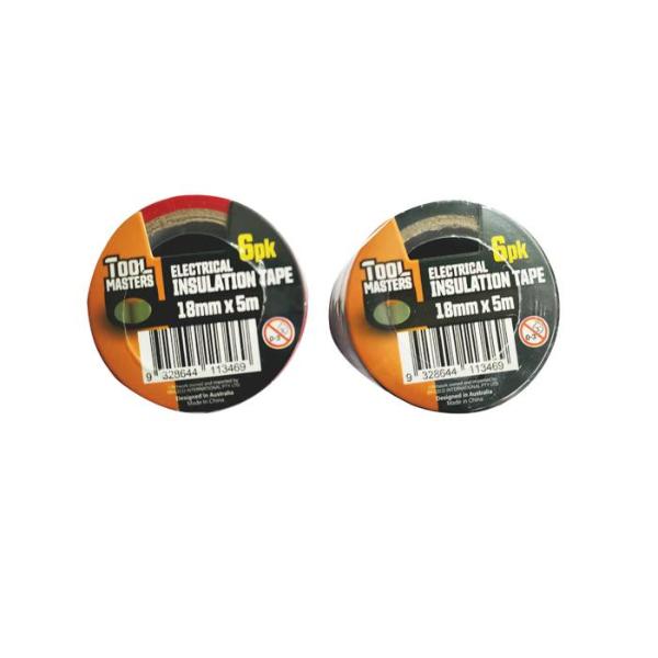 6 Pack Electrical Tape - 500cm