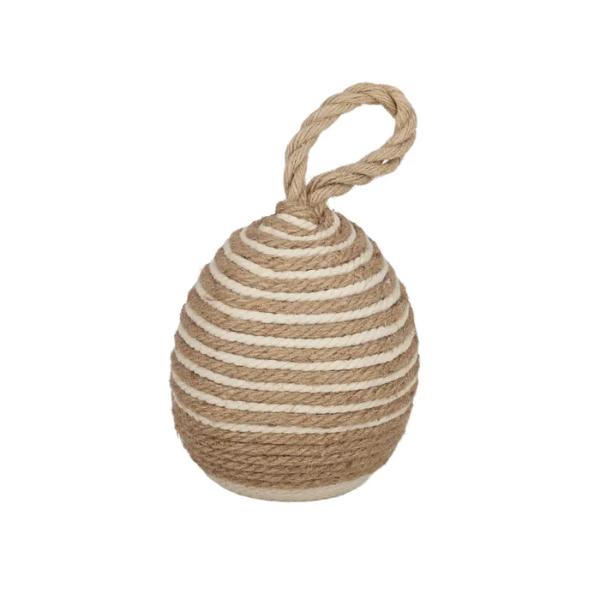 Natural White Hammond Jute Door Stop - 16cm x 26cm