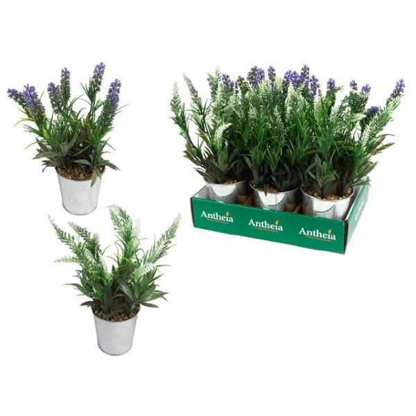 ARTIFICIAL PLANT W/METAL POT IN PDQ