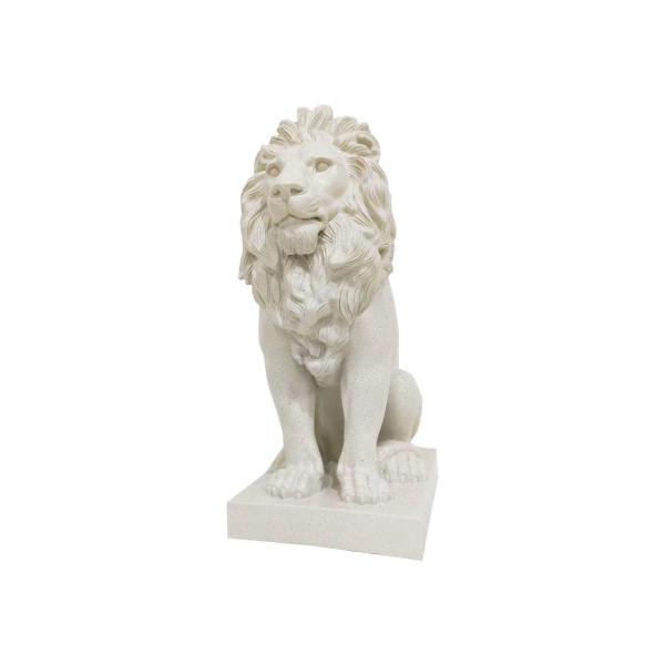 Cream Lion On Base - 41cm