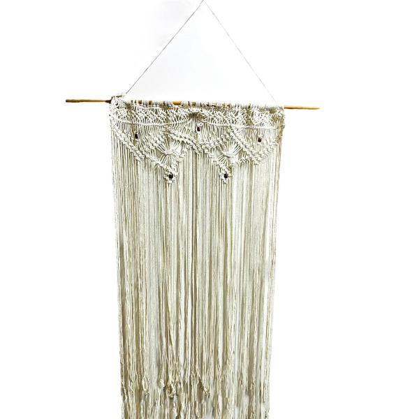 White Macrame Wall Hanging Decor - 120cm x 150cm