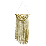 Load image into Gallery viewer, White Macrame With Wooden Beads Wall Decor
