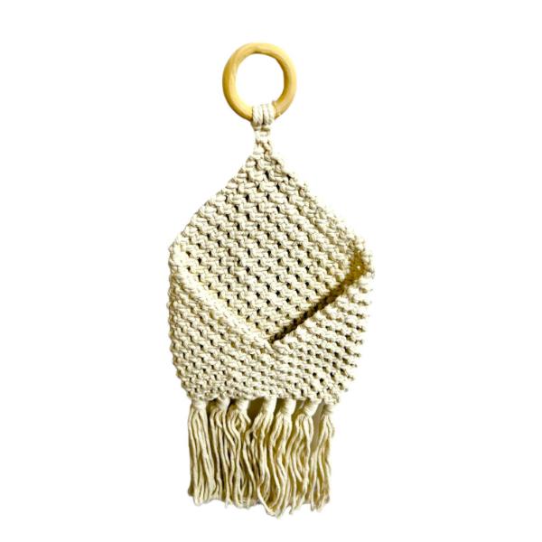 White Macrame Bag