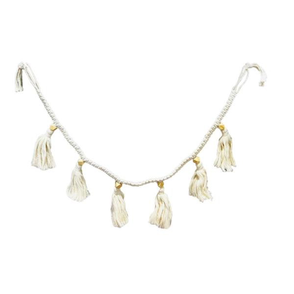White Macrame Garland - 120cm