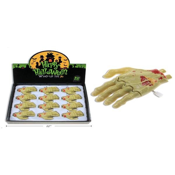 Halloween Bloody Wind Up Hand - 8.9cm