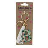Load image into Gallery viewer, Initial B Blooms Keyring Bag Tags
