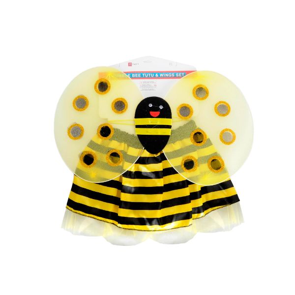 2 Pack Black & Yellow Bee Wing Set