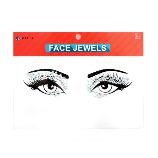 Silver Eyelids Face Jewels