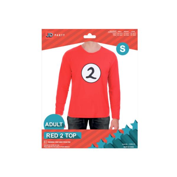 Adult Red 2 Top - Small