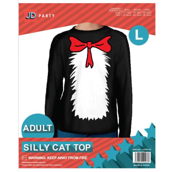 Adult Silly Cat Top - Large