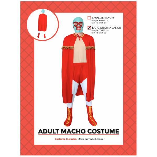 Adult Macho Costume - Large - X Large