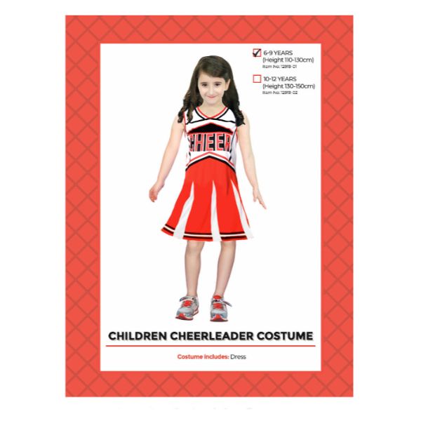 Children Cheerleader Costume - 6 - 9 Years