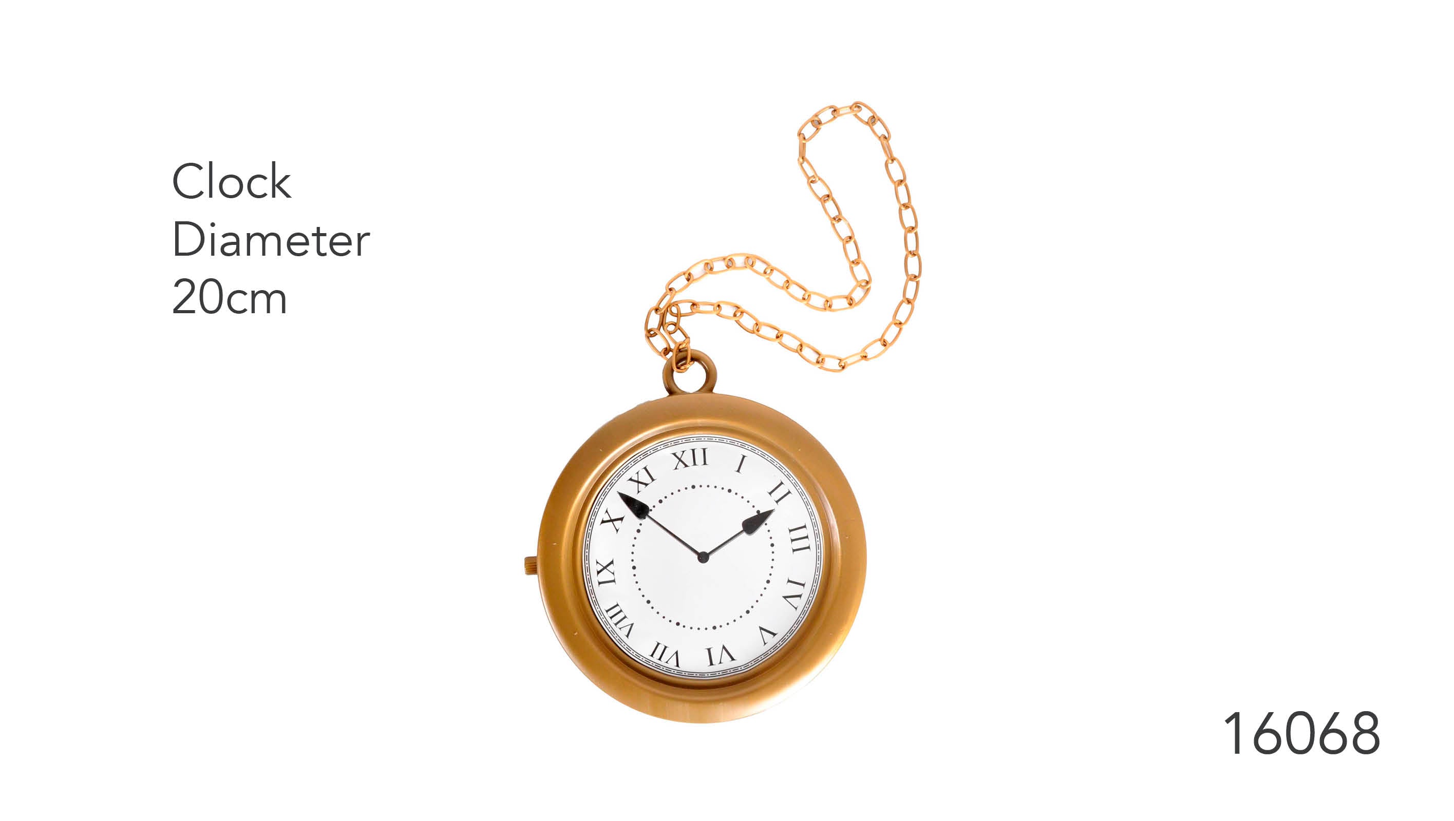 Giant Clock Necklace - 20cm