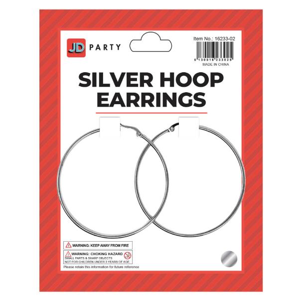 Silver Hoop Earrings
