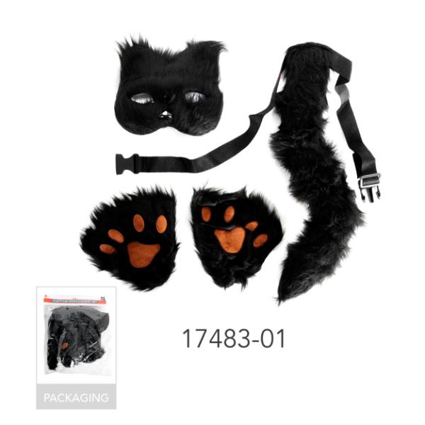 Fluffy Cat Accessory Set