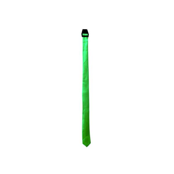 Green Long Slim Tie