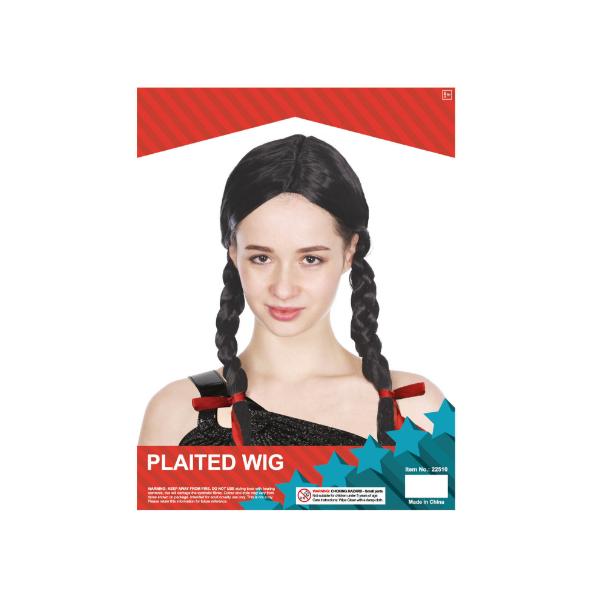 Black Plaited Wig