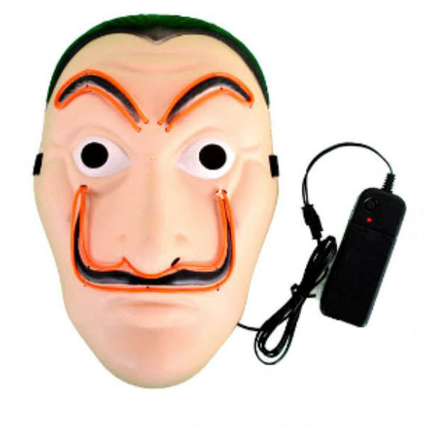 Red Robber Light Up Mask