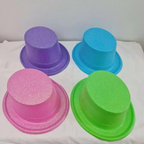 Pastel Glitter Top Party Hat